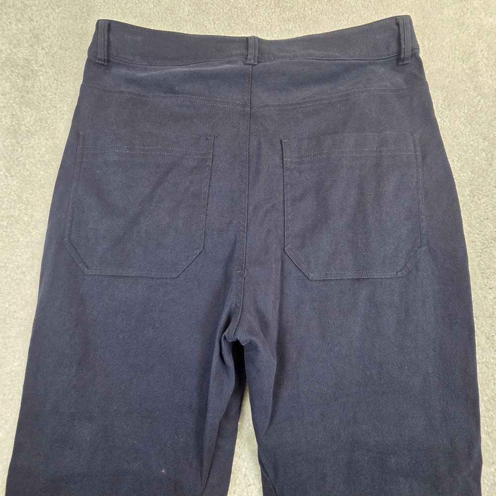 G/FORE Taper Leg Golf Pants Womens 8 Navy Blue Cotton Twill Stretch Slim Fit - Picture 4 of 11